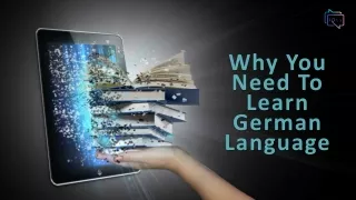 Why You Need To Learn German Language