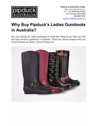 pipduck australia pty limited