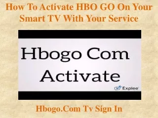How to activate HBO GO on your smart TV with your service