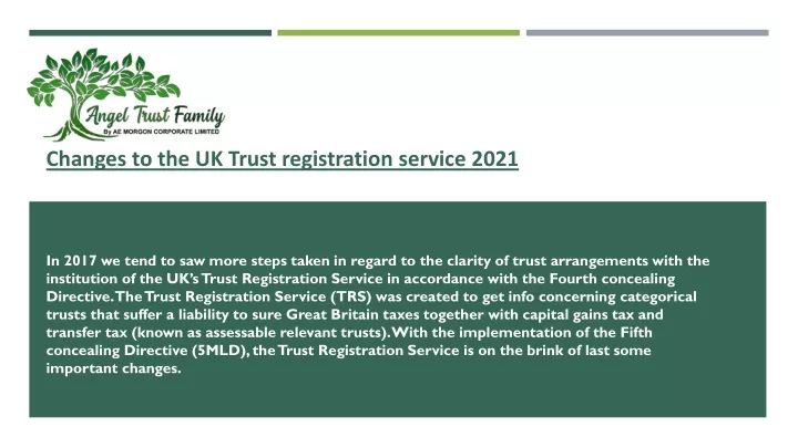 changes to the uk trust registration service 2021