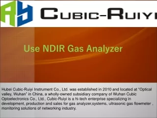 Use NDIR Gas Analyzer