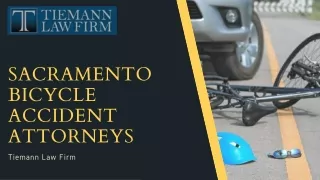 Sacramento Bicycle Accident Attorneys | Tiemann Law Firm I