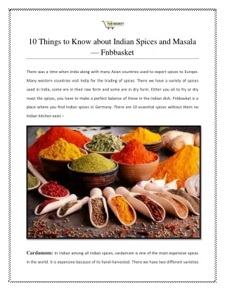 10 things to know about indian spices and masala