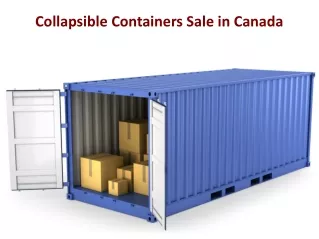 Collapsible Containers Sale in Canada