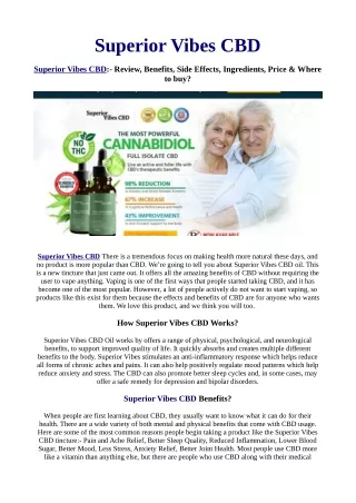 How You Can (Do) SUPERIOR VIBES CBD In 24 Hours Or Less For Free