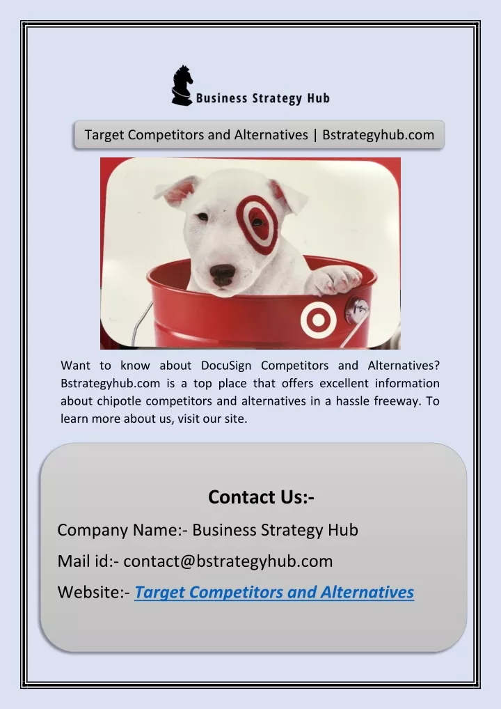 target competitors and alternatives bstrategyhub