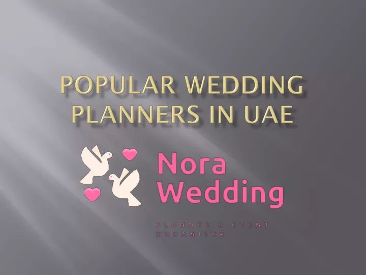 popular wedding planners in uae