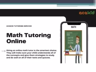 Math Tutoring Online by Acakid