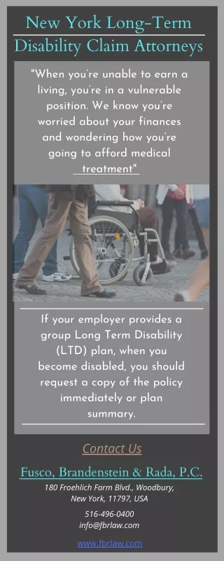 New York Long Term Disability Lawyers