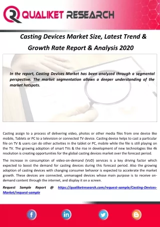 casting devices market size latest trend