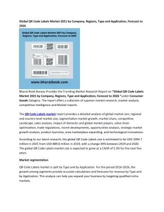 global qr code labels market 2021 by company