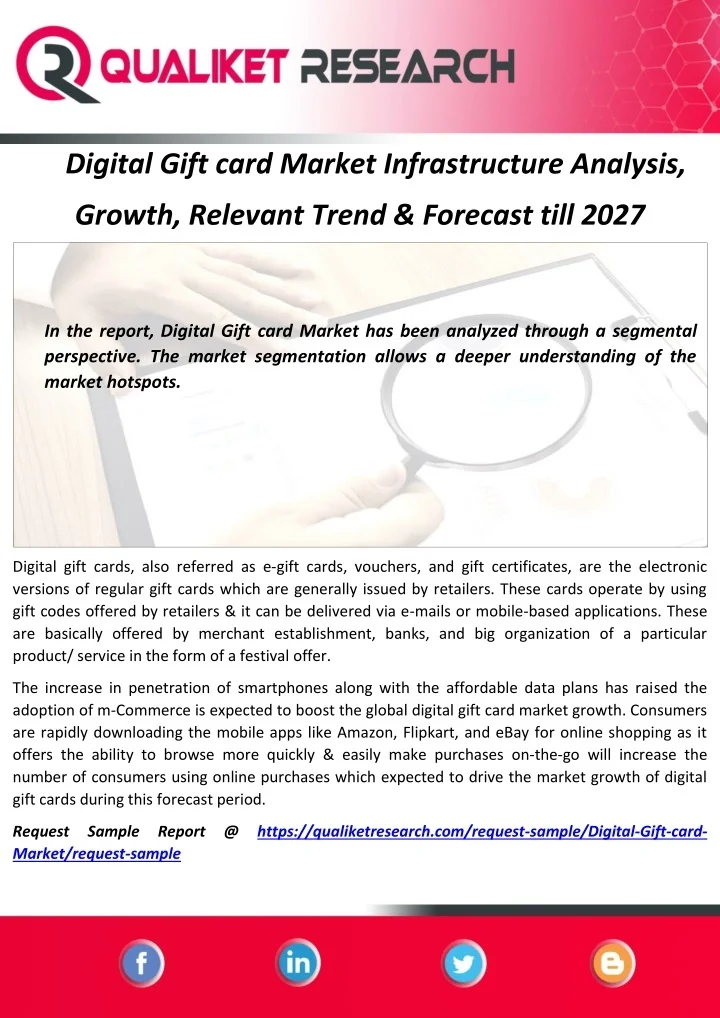 PPT - Digital Gift card Market Infrastructure Analysis, Growth ...