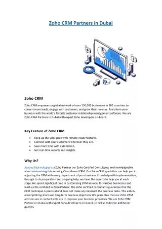 zoho crm partners in dubai