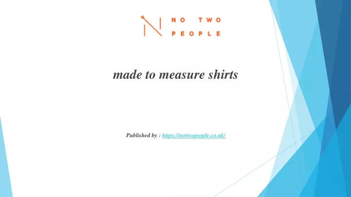made to measure shirts published by https