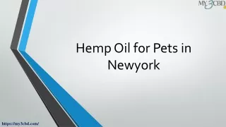 MY3CBD Hemp oil for pets in Newyork