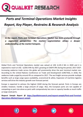 ports and terminal operations market insights