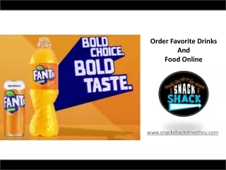 Order Favorite Drinks and Food Online - www.snackshackdrivethru.com