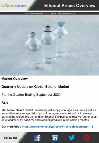 ethanol prices overview