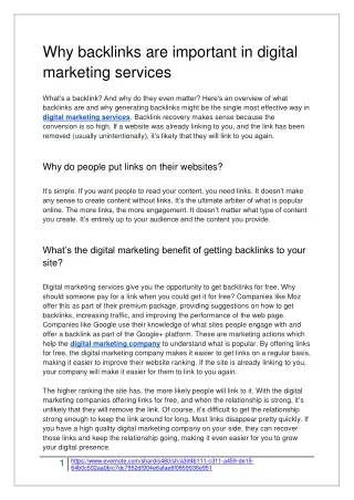 why backlinks are important in digital marketing