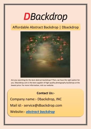 affordable abstract backdrop dbackdrop