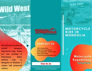 Best Motorcycle Ride in Mongolia