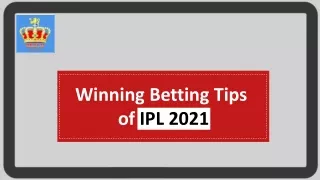 Winning Betting Tips of IPL 2021