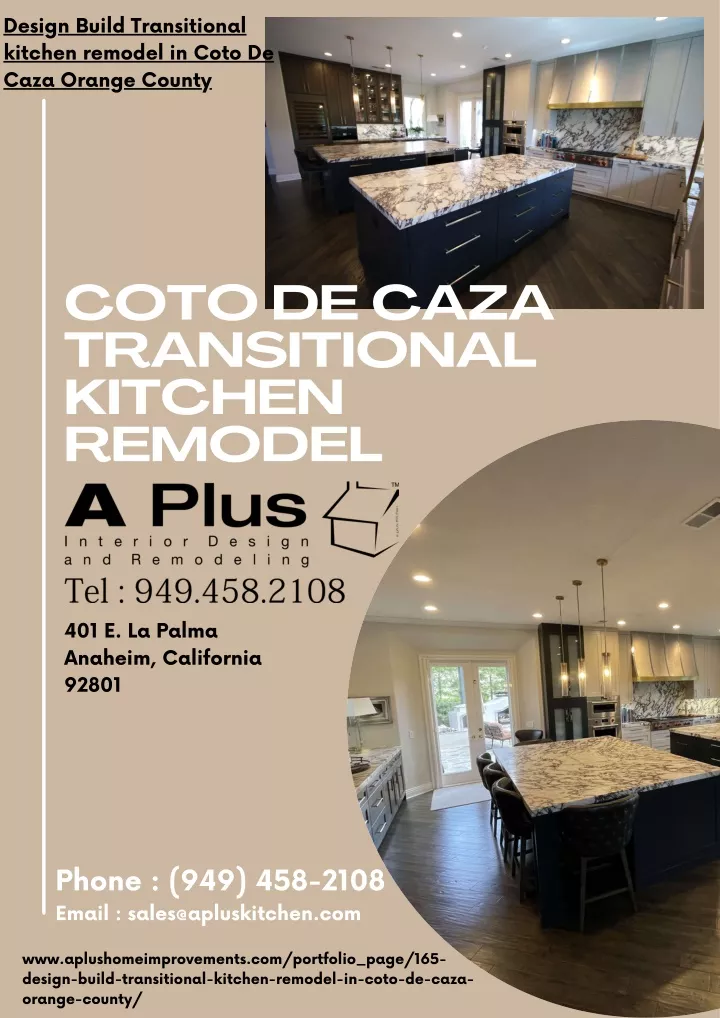 design build transitional kitchen remodel in coto