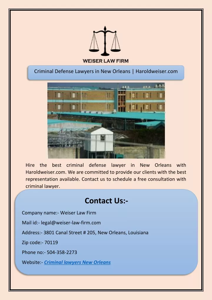 criminal defense lawyers in new orleans