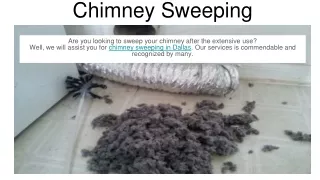 Chimney Sweeping in Dallas