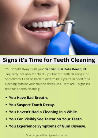 signs it s time for teeth cleaning