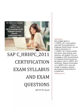 abstract get complete detail on c hrhpc 2011 exam