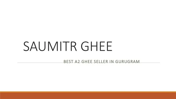 Buy Cow Ghee Online In Gurugram