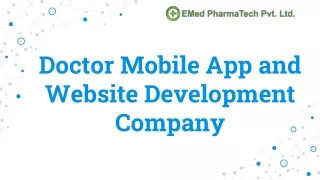 doctor mobile app and website development company