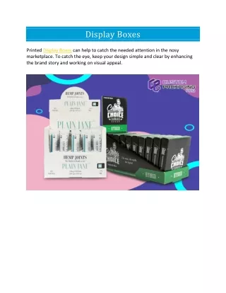 display boxes