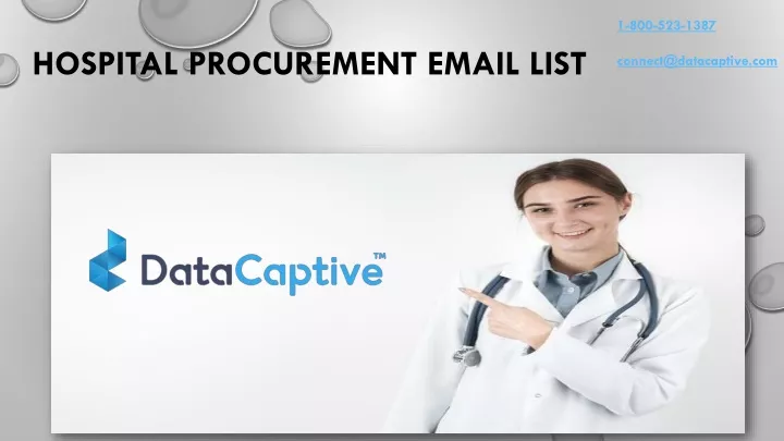 hospital procurement email list