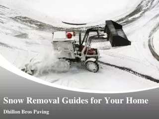 snow removal guides for your home
