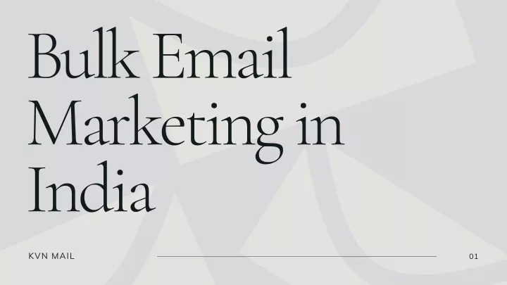 bulk email marketing in india