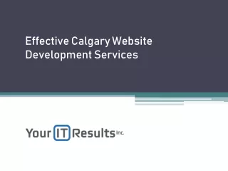 Effective Calgary Website Development Services -  www.youritresults.com