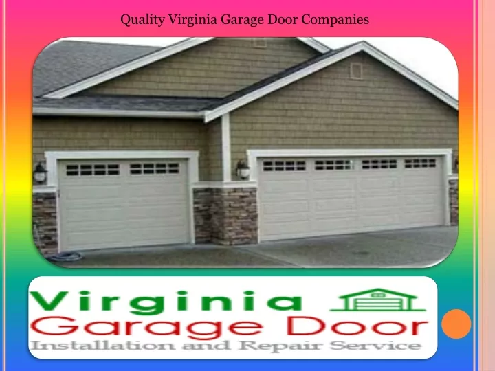 quality virginia garage door companies