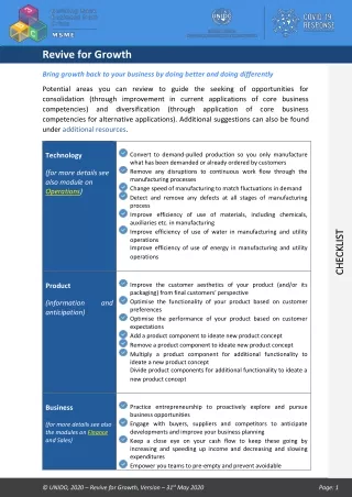 Review for Business Growth in COVID-19