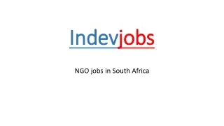 NGO jobs in South Africa