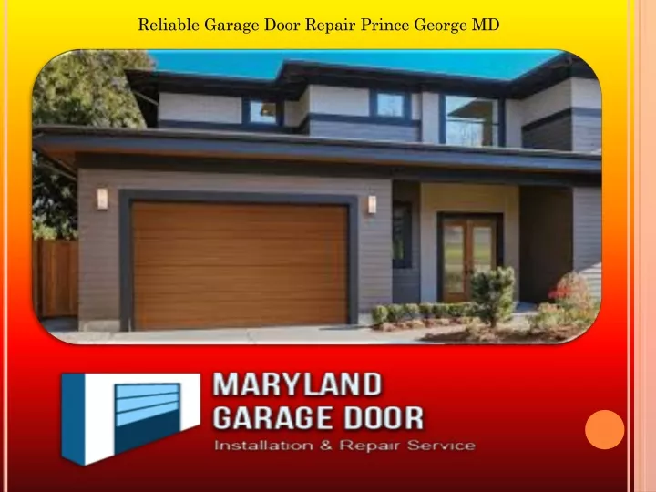 reliable garage door repair prince george md