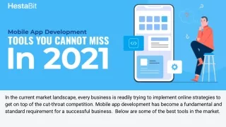 Mobile App Development Tools You Cannot Miss in 2021