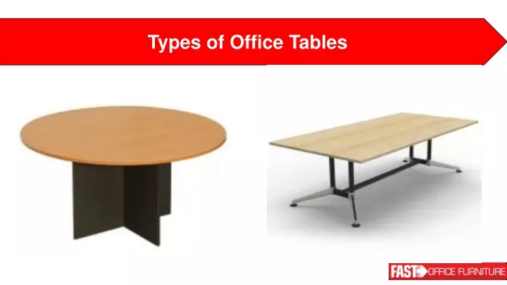 types of office tables