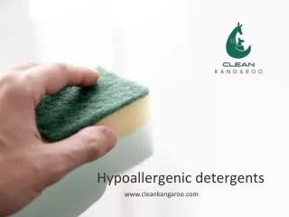 Hypoallergenic detergents-www.cleankangaroo.com