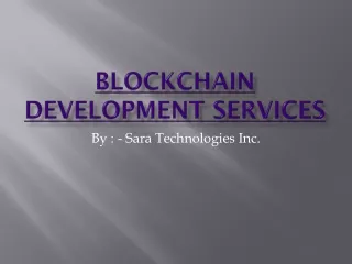 Blockchain Development Services