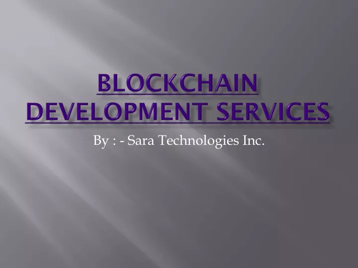 blockchain development services