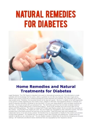 natural remedies natural remedies for diabetes