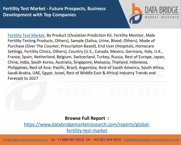 fertility test market future prospects business