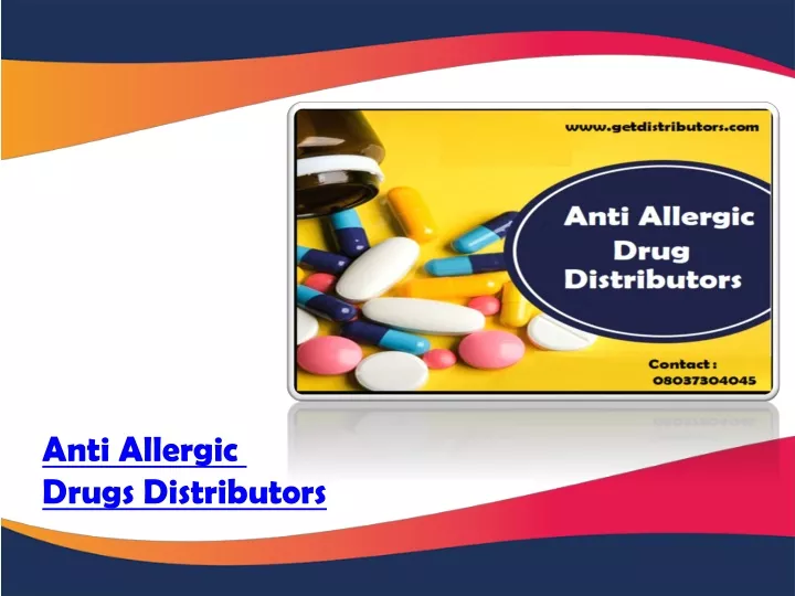 anti allergic drugs distributors